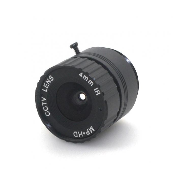 Black Optical CCTV Motorized Zoom Lens 4mm F1.4 Home Security Use