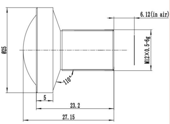 4.2mm m12 2MP lens F1.8 non image distortion s mount cctv board lens for 1/1.8″ sensor