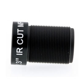 S Mount 4K Low Distortion Lens 5.4mm 1/2.3" F2.5 12MP 60 Degrees CCTV Wide Angle Lens