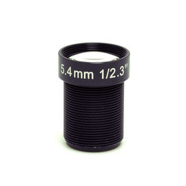 S Mount 4K Low Distortion Lens 5.4mm 1/2.3" F2.5 12MP 60 Degrees CCTV Wide Angle Lens