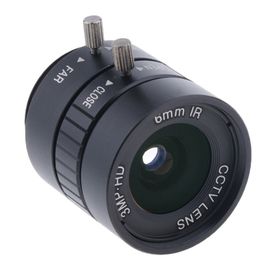 High Resolution Machine Vision Lens CS / C Mount  3MP 6mm  F1.2 Fixed Focus