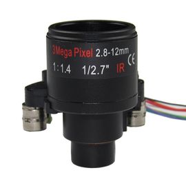 Varifocal  Stepping Motorized Zoom Lens 2.8-12mm  Multi Coating Surface Vandal Proof