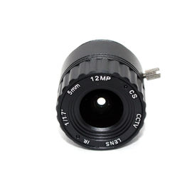 Fixed Iris CS Mount Lens 5mm 1/1.7" 4K IR Correction F2.0 Megapixels 12MP 87 Degrees