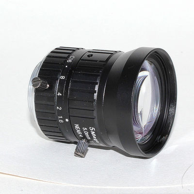 5mm HD 5MP LENS CCTV Camera Lens F1.6 Aperture 1/1.7" Image Format Mount C for Industrial Security Road Monitoring