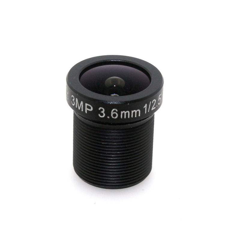 HD 1/2.5" 3mp M12 CCTV Lens 3.6mm 128 Degrees Wide Angle For Security IP Camera