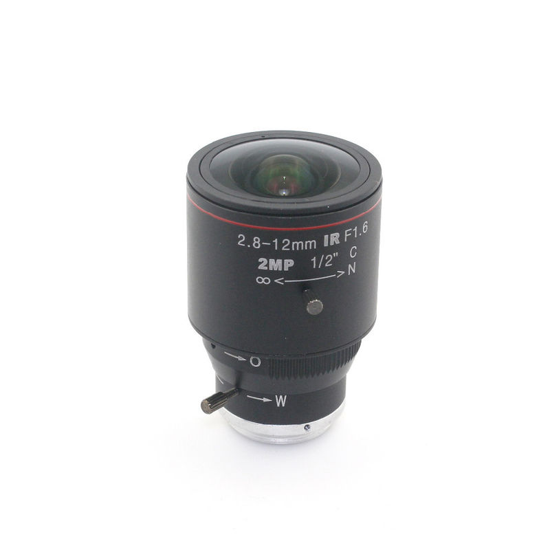 2.0 Mega Pixel Varifocal C Mount Lens 2.8-12mm 1/2" Manual Iris For IP Camera