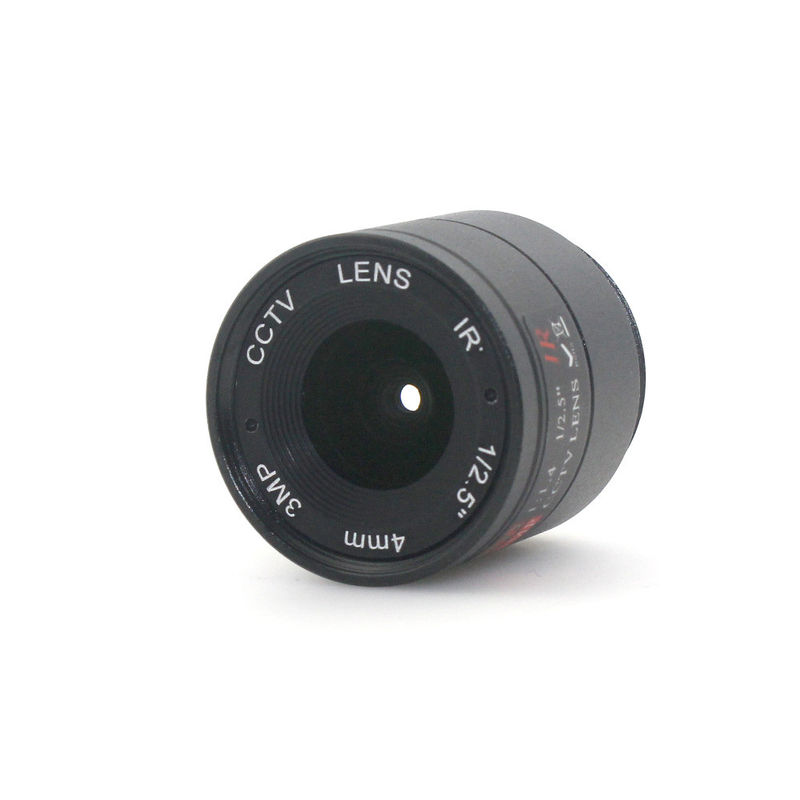 F1.4 Aperture CS Mount Lens 4mm 3MP For Day / Night CCD Security CCTV IP Camera